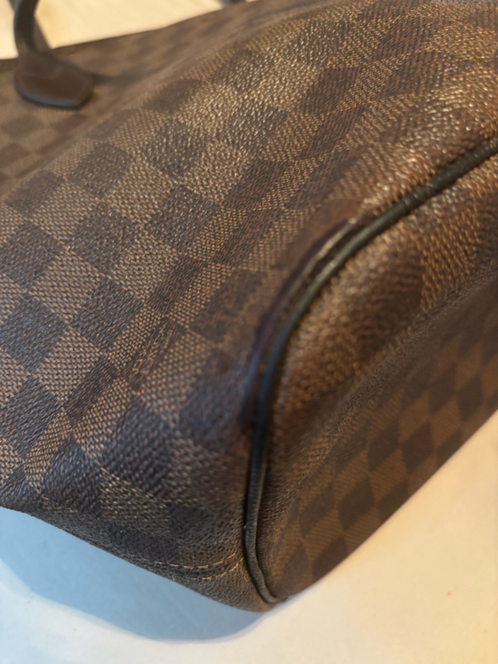 Louis Vuitton Neverfull MM Damier Ebene | Authentic-overall good used condition - Picture 7 of 16